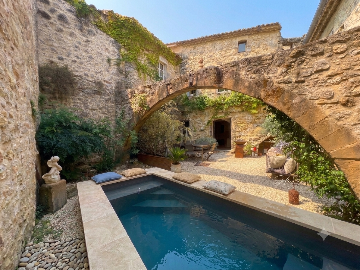 Un havre de paix aux portes d'Uzès - Piscine chauffée - Garage fermé.