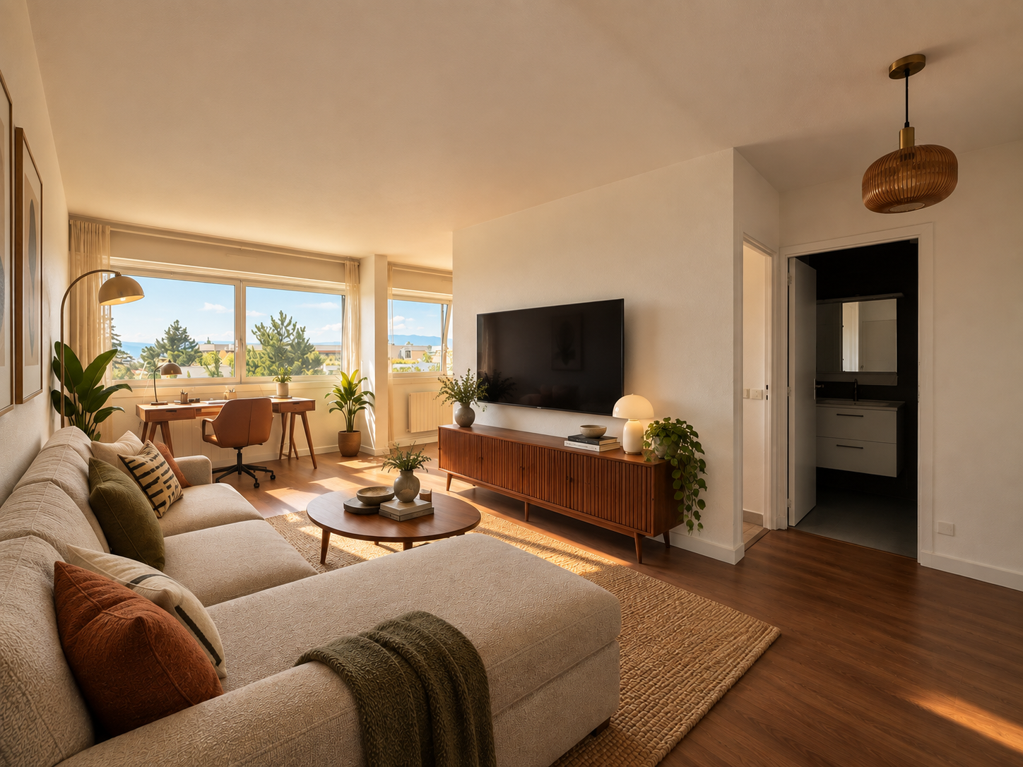 Appartement T2 de 50,16 m2   Un intérieur chaleureux et fonctionnel