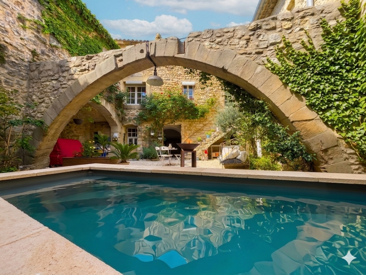 Un havre de paix aux portes d'Uzès - Piscine - Garage fermé.