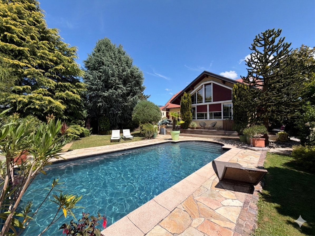 Cranves-Sales - Spacieuse villa avec piscine + Dépendances